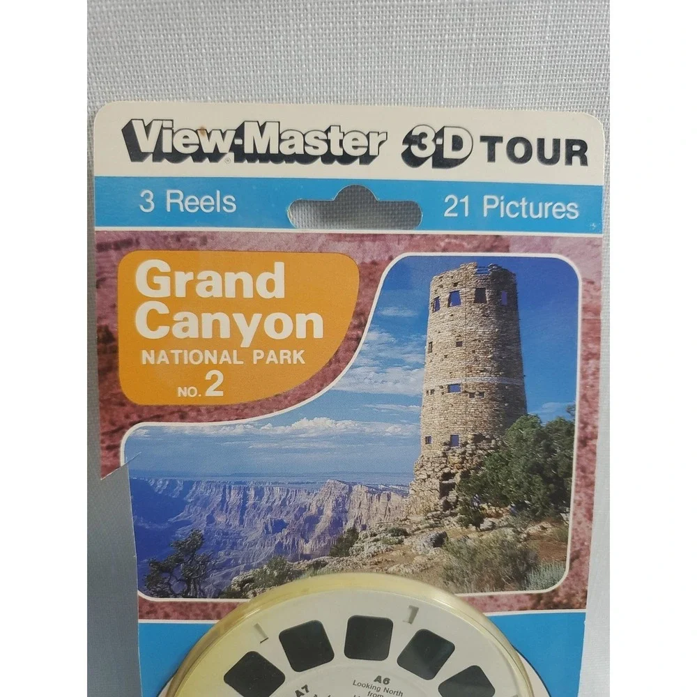 Vintage • View Master 3-D Tour-Grand Canyon No 1 & 2 - NOS - 3 Reels/21 Pictures